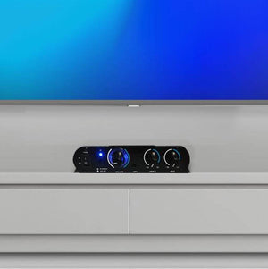 Pyle 90 Watt 8 Ohm Bluetooth Mini Blue Compact Home Studio Class T Amplifier