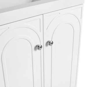 Modern Freestanding Bathroom Vanity With Soft Close Cabinet Doors