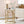 Round End Table - White / Gold