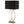 Rectangular Shade Accent Lamp With 3 Way Switch - Silver