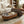 Elliptical Living Room Coffee Table With Hidden Storage And Removable Tabletop