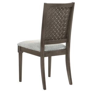 Perkins - 5 Piece Rectangular Dining Set With Chairs - Dark Brown