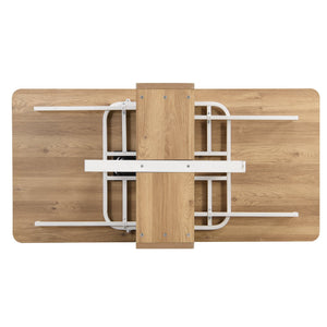 TOPMAX Modern Compact 63-inch 5-Piece Extendable Dining Table Set