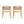 Outdoor Dining Set 1 Table 4 Chairs (Set of 5) - Teak / Beige