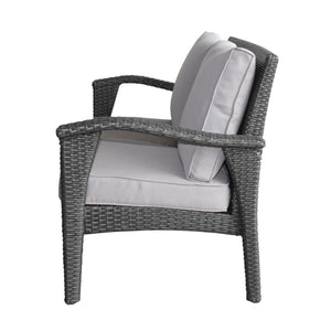 Honolulu Loveseat - Gray / Silver