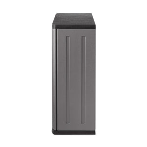 Suncast 4 Cubic Feet Resin Single Shelf Garage Wall Storage Cabinet, Platinum - TRAPSKI