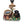 Rottweiler Dog Family Planter Statue