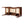 Dauphin Gold Accent 5-Drawer Wood Executive Desk Dark Walnut Ash Wood & Veneer