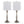 Sawyer - Contemporary Table Lamp (Set of 2) Built In USB Port - Nickel / White