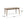 Placidity Outdoor Expandable Dining Table with Slatted Tabletop and Tapered Legs