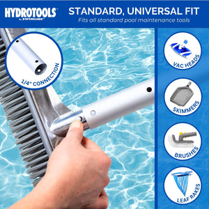 Swimline Hydrotools 3 Piece Telescopic Pole with Locking Cams for Pool Cleaning