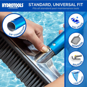 Swimline Hydrotools 2 Piece Telescopic Pole with Locking Cams for Pool Cleaning