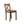 Dining Chair With Open X Back (Set of 2) - Brown / Beige