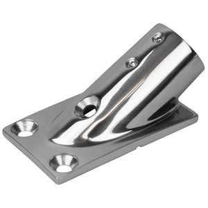 Sea-Dog Rail Base Fitting Rectangular Base 30 316 Stainless Steel 1-7/8" x 3-3/16" - 1" OD