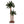 Home Heritage Palm Tree 5' & 3' Pre-Lit Artificial Tropical Double Holiday Tree