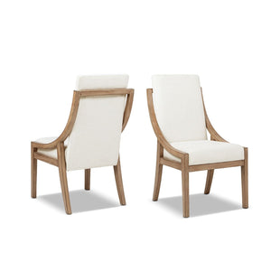 Lennox - High Back Upholstered Dining Chair (Set of 2) - Light Beige