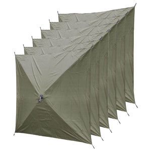 CLAM Quick-Set Escape Portable Outdoor Gazebo Canopy Shelter and 6 Wind Panels