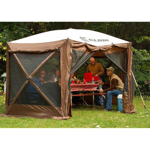CLAM Quickset Pavilion 12.5' Portable Outdoor Gazebo Canopy Tent with Floor Tarp - TRAPSKI