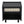 Black Nightstand with Rattan Detail