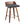 Maya - Mid Century Modern Fixed Height Counter Stool & Swivel With Square Footrest (Set of 2)