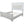 3 Piece Bedroom Set, Bed With LED Lights And 2 Nightstands