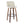 Toriano - Contemporary Fixed Height Barstool Swivel And Round Footrest (Set of 2)