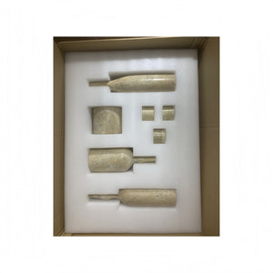 7 Pieces Luxury Natural Marble Living Room Accessories Set