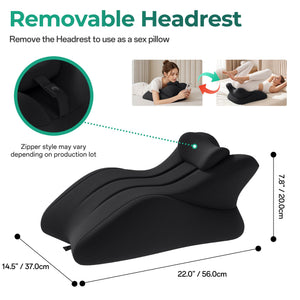 27° Ergonomic Memory Foam Support Pillow for Couples