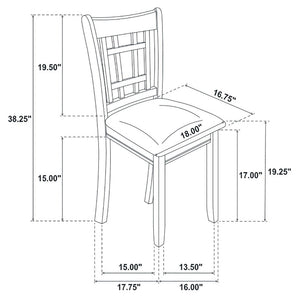 Ingall - 5 Piece Set With Storage Table And Upholstered Chairs - Medium Gray