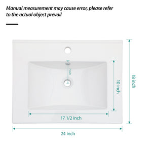 Premium Rectangular Vanity Top With Single Faucet Hole And Overflow