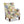 Paradise Upholstered Arm Chair, Off-White/Floral Printed On Cotton