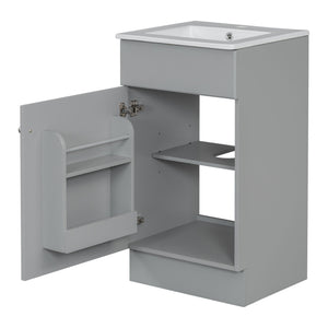 Bathroom Vanity With Sink, Cabinet With Adjustable Shelf