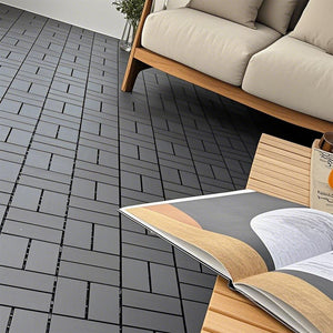 Plastic Interlocking Deck Tiles Patio Deck Tiles Waterproof Outdoor Use