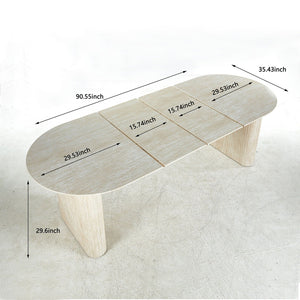 Extensible Table Leg For Dining - American White Oak