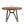 Mid Century Modern Round Dining Table with Metal Legs and Open Shelf
