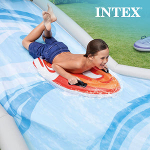 Intex Surf 'N Slide Inflatable Kid Outdoor Splash Water Slide with 2 Surf Riders - TRAPSKI