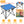 2Pcs Foldable Camping Table Portable Picnic Table Lightweight Travel Desk with 2 Cup Holders/Table Carrying Bag