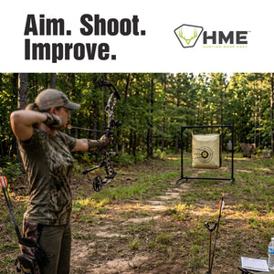 HME Products Bowhunting Archery Range Practice Shooting 30 Inch Bag Target Stand