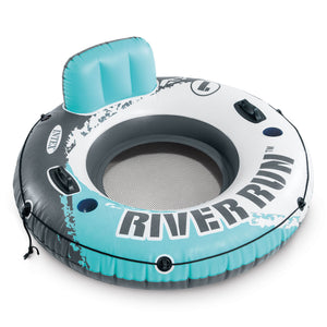 Intex River Run Inflatable Floating Tube & River Run II 2 Person Float w/ Cooler