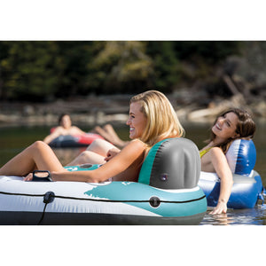 Intex River Run Inflatable Floating Tube & River Run II 2 Person Float w/ Cooler