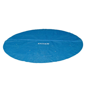 Intex 18 Ft Round Easy Set Blue Solar Cover for Swimming Pools, Pool Cover Only