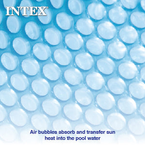 Intex 18 Ft Round Easy Set Blue Solar Cover for Swimming Pools, Pool Cover Only