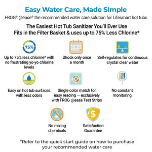 LifeSmart LS100 Sand 4 Person Plug and Play Square Hot Tub Spa with Black Cover