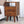 Solid Wood Mini Classic Chestnut Bedside, 2-Drawers, 1 Open Slot, Nordic Legs