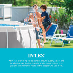 Intex Above Ground Steel Frame Swimming Pool Ladder for 42-In. Wall Height Pools