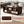 Modern Rectangle Coffee Table with 4 Drawers and 2 Display Shelves