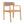 Creative Braided Acacia Wood Outdoor Dining Chairs with Armrests