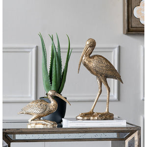 10x15.9x3.7" Standing Crane Figurine