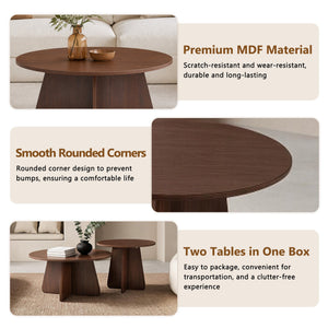 Retro-Style Nesting Coffee Table Set