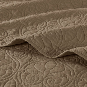 Reversible Quilt Set Mocha King/Cal King